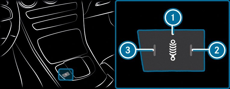 AMG RIDE CONTROL - Selecting the AMG RIDE CONTROL suspension setting