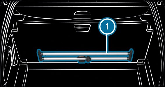 EASY-PACK load-securing kit - Notes on the snap-in module for the load compartment (telescopic rod)