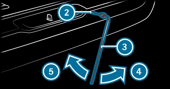 Outil De Barre De Déverrouillage De Roue De Secours Pour Mercedes Pour Vito/ Pour Viano/pour Classe V Pour W639 Pour W447 2005-2022 A6395830245 Outils De Réparation De Pneus