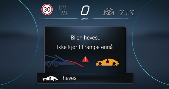Tauing - Løfte opp bilen for transport