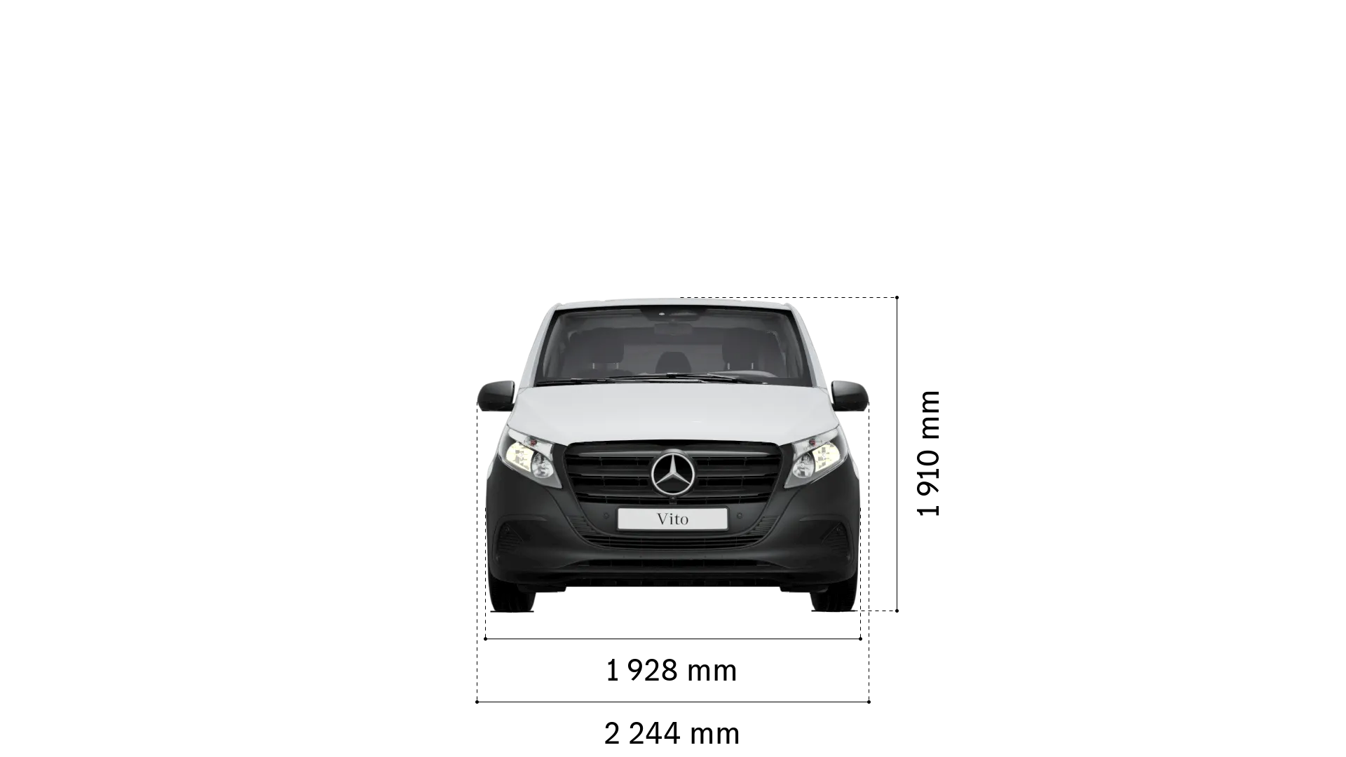 Mercedes-Benz vito mixto: Breite und Höhe