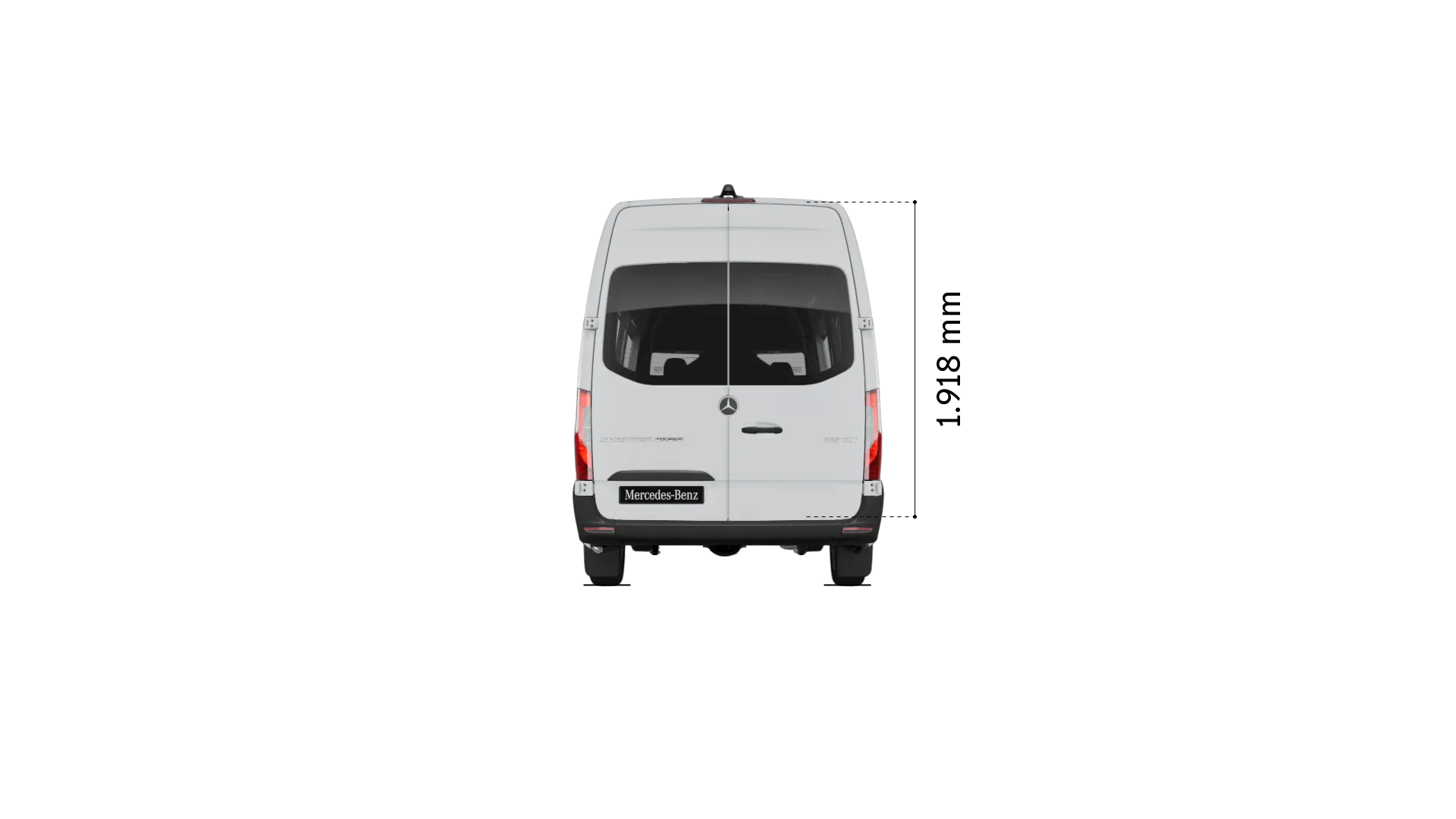 Mercedes-Benz sprinter tourer: Hoogte laadruimte