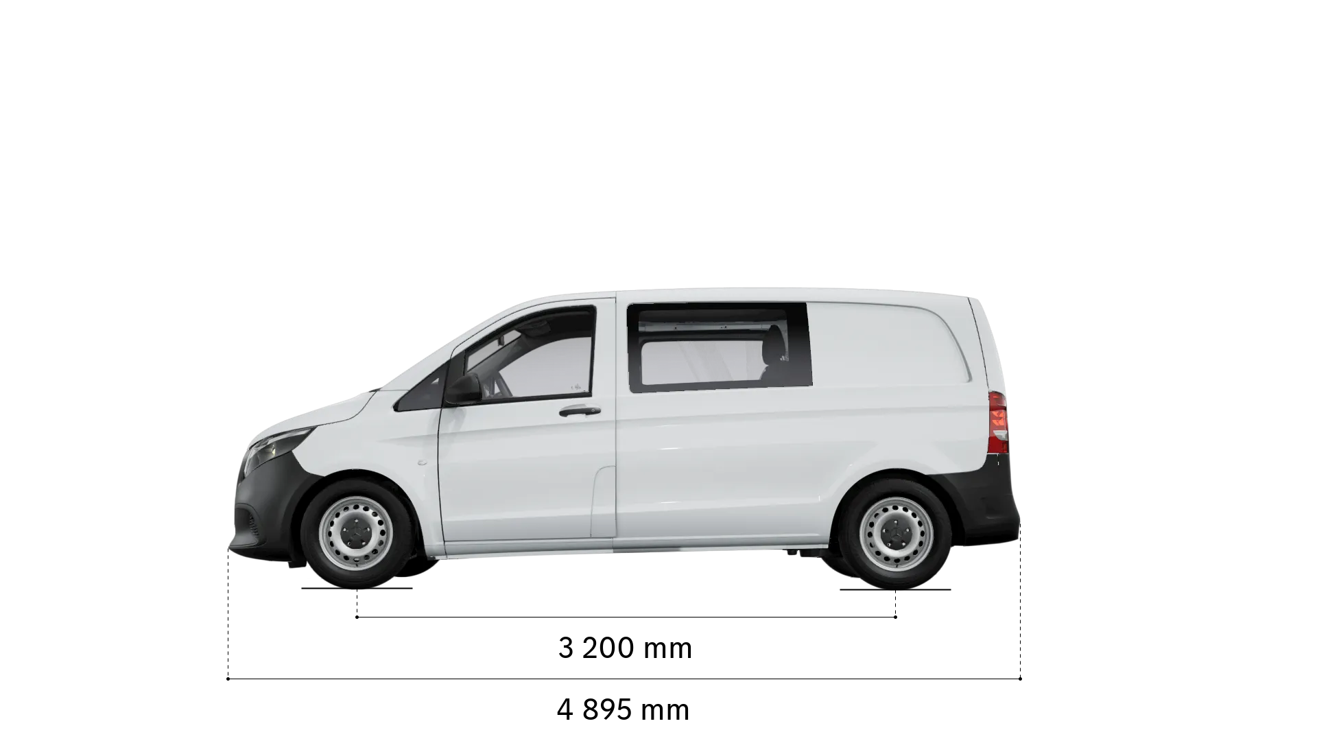 Mercedes-Benz vito mixto: empattement et longueur