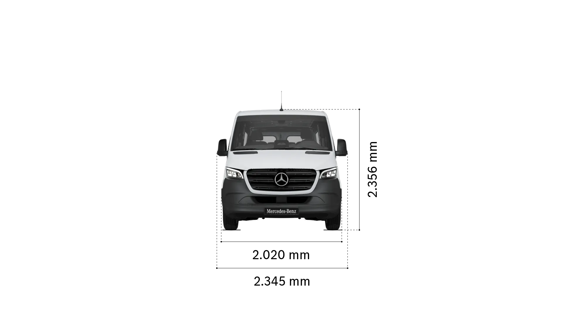 Mercedes-Benz sprinter tourer: ancho y altura
