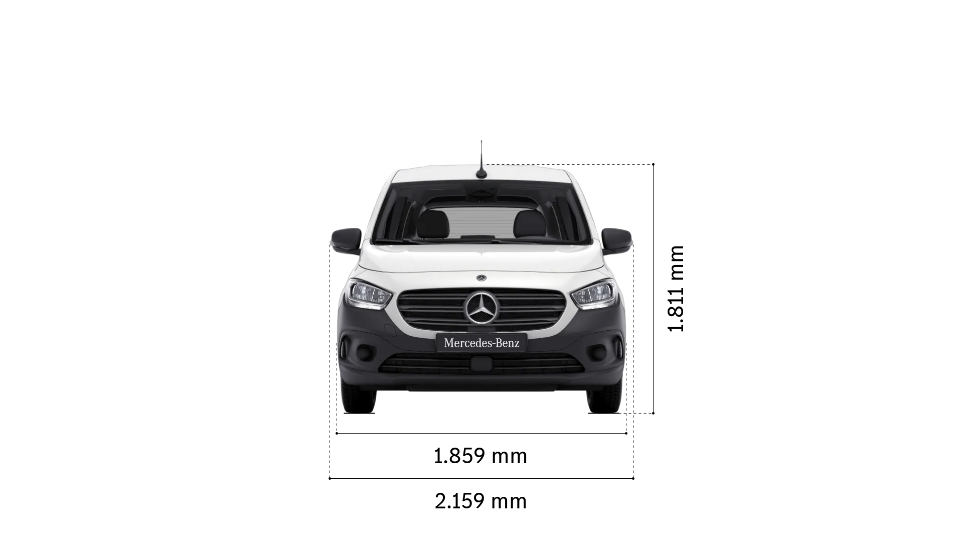 Mercedes-Benz citan tourer: ancho y altura
