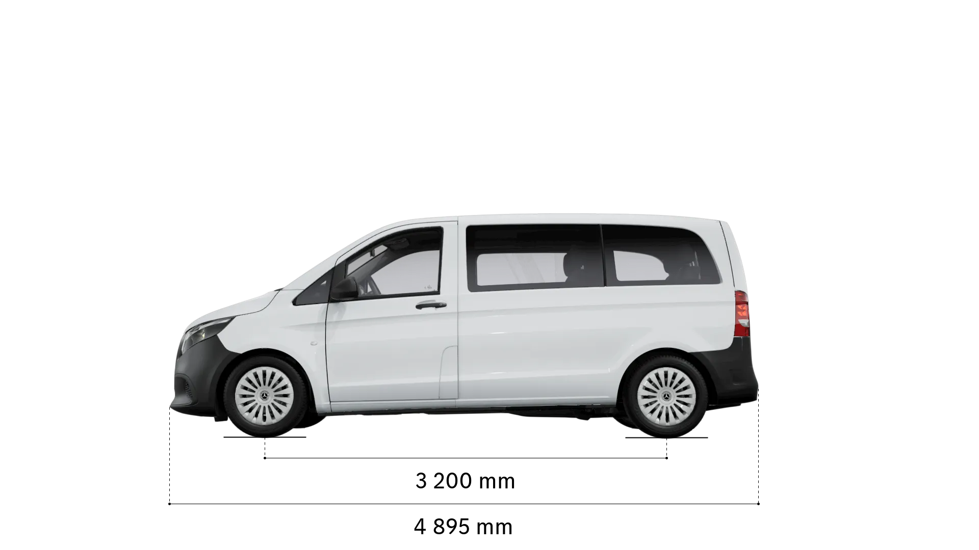 Mercedes-Benz vito tourer: empattement et longueur