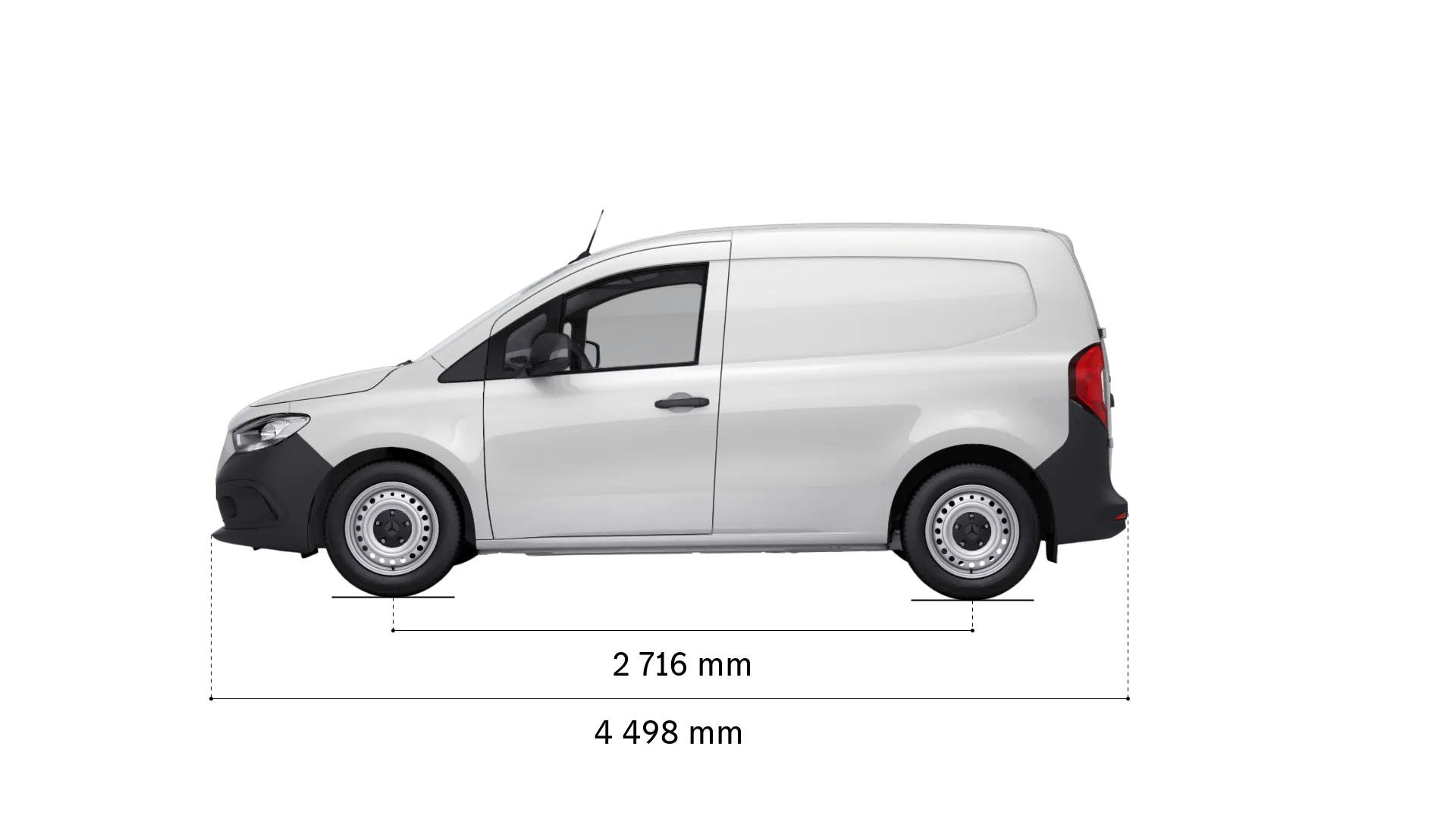 Mercedes-Benz citan fourgon: empattement et longueur
