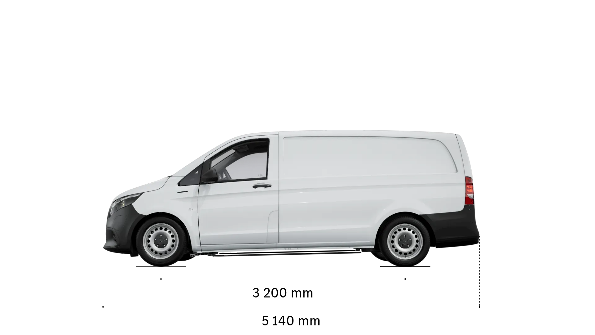 Mercedes-Benz evito fourgon: empattement et longueur