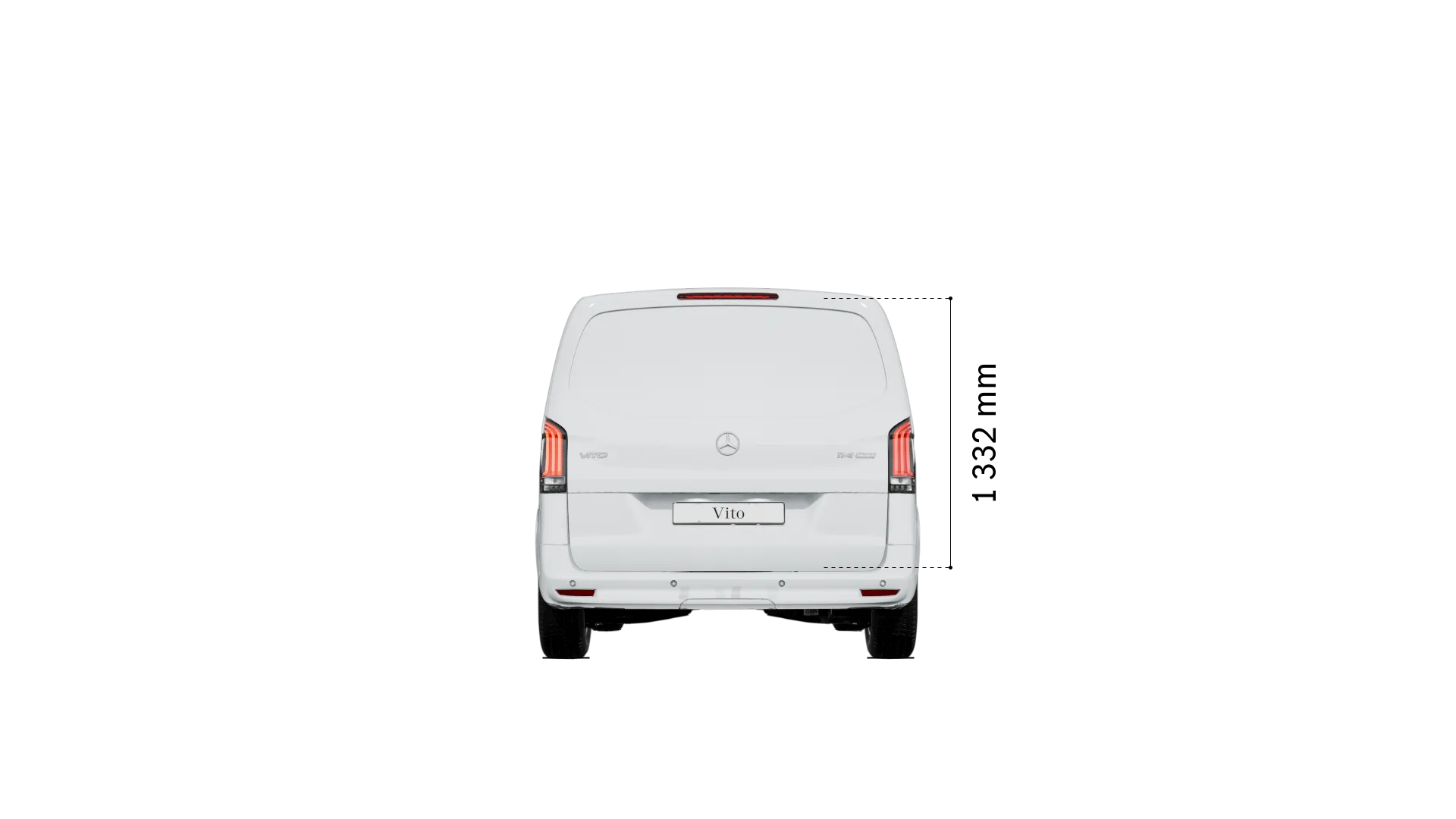 Mercedes-Benz vito mixto: hauteur du compartiment de chargement