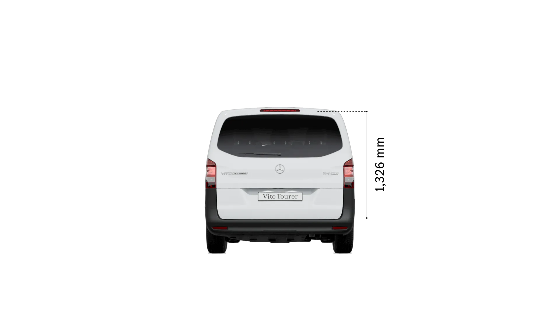 Mercedes-Benz vito tourer: loading space height