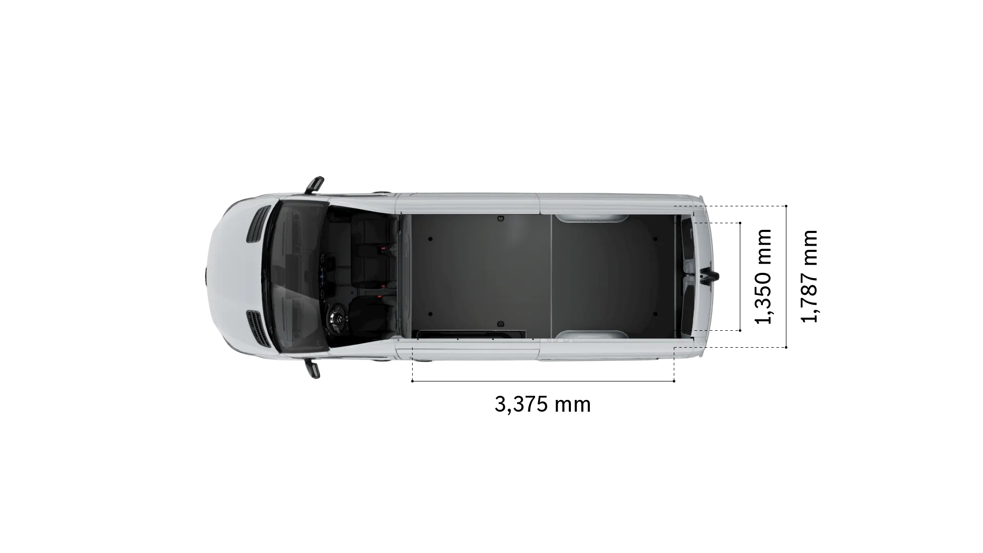 Mercedes-Benz esprinter panel-van: loading space width and length