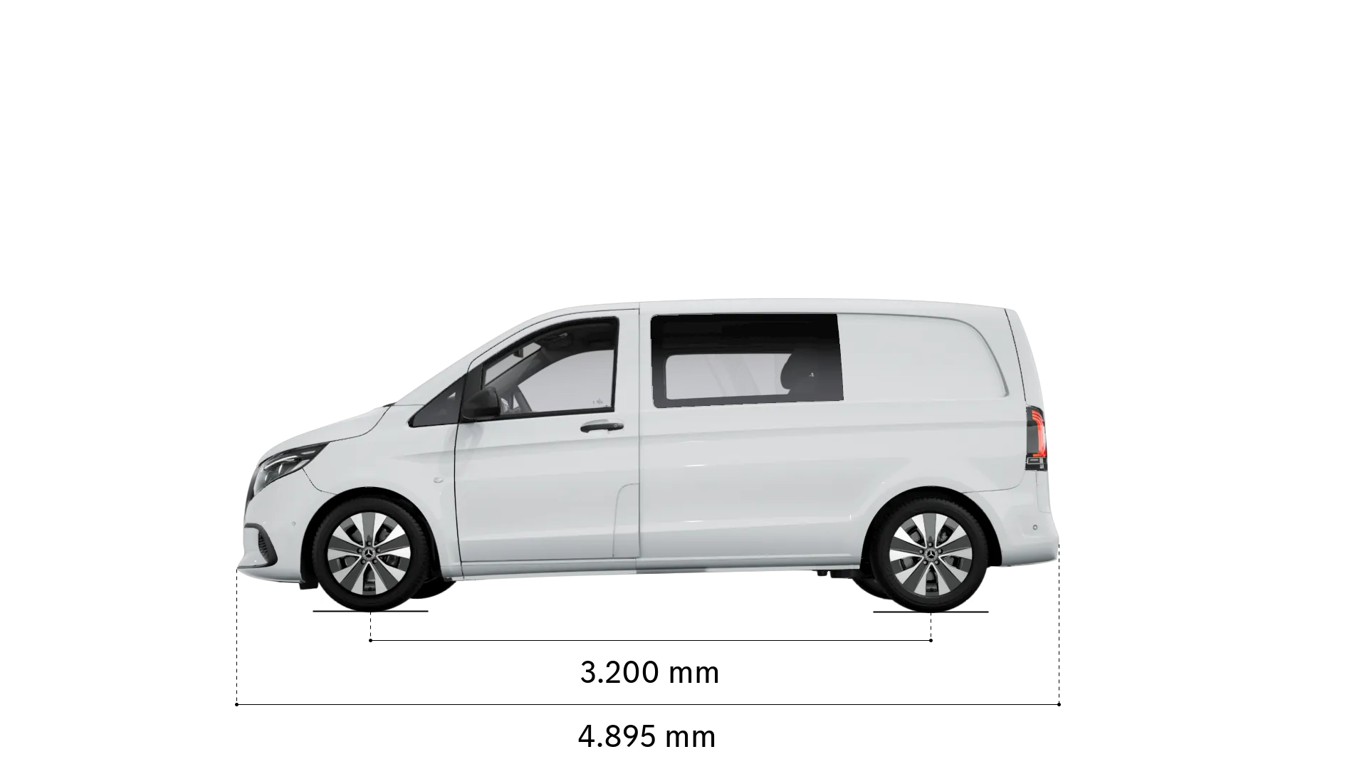 Mercedes-Benz vito mixto: passo e lunghezza