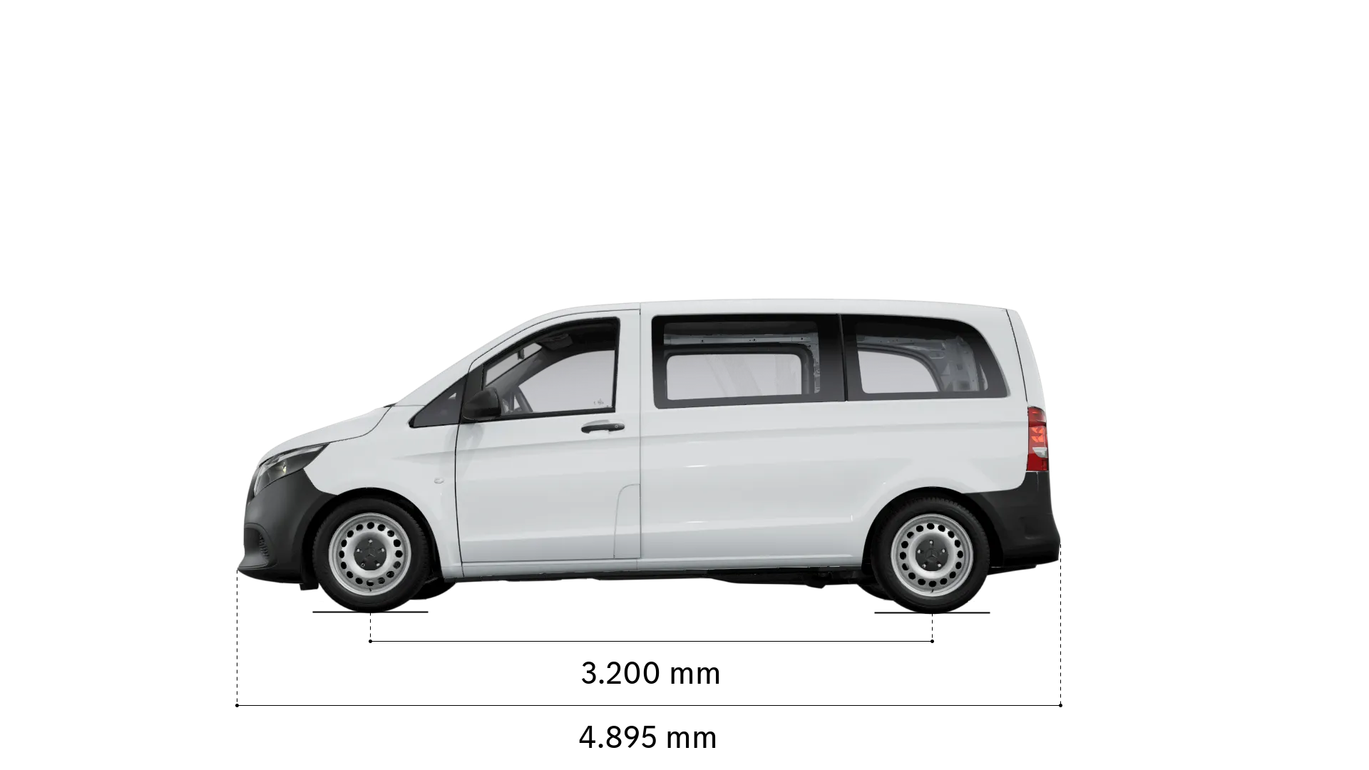 Mercedes-Benz vito tourer: passo e lunghezza