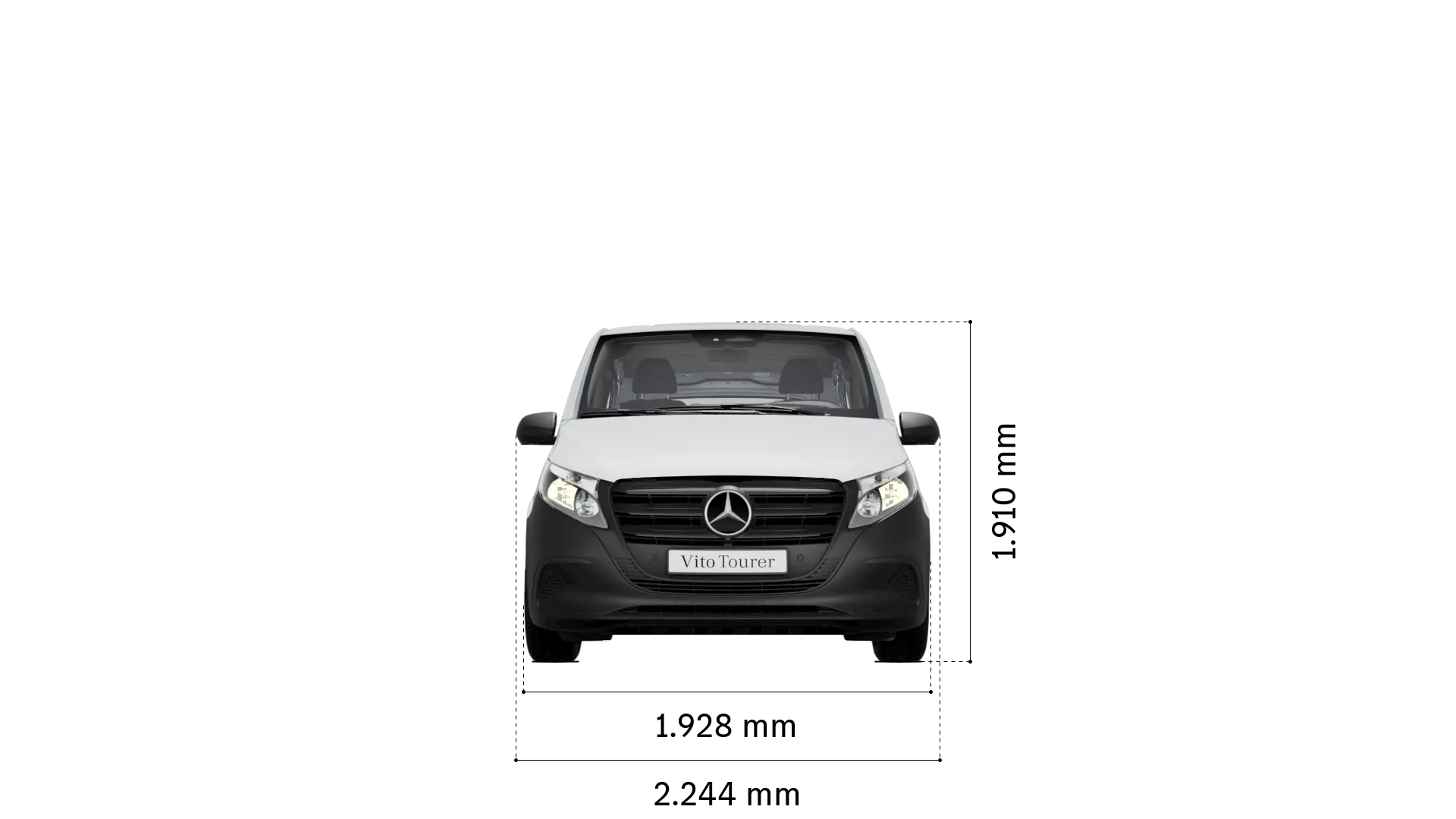 Mercedes-Benz vito tourer: breedte en hoogte