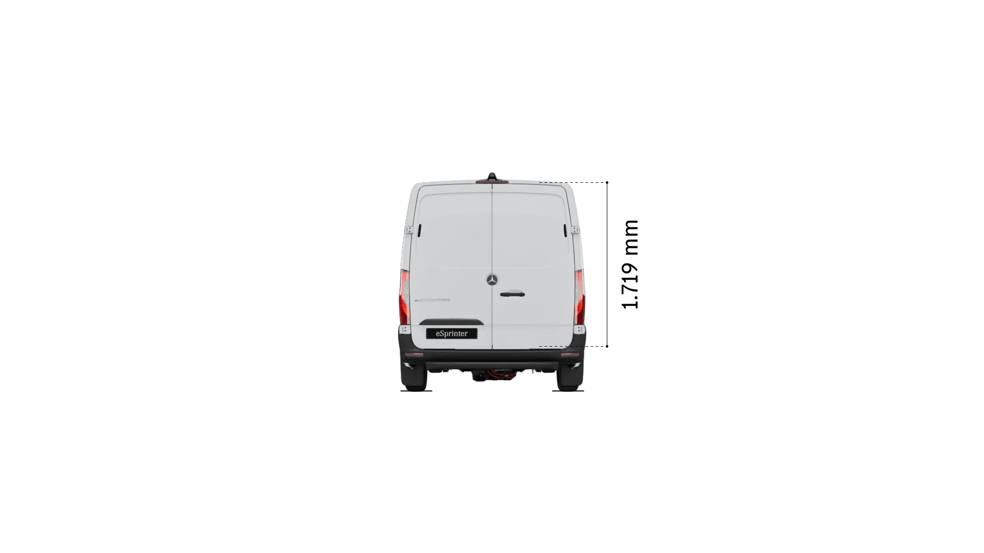 Mercedes-Benz esprinter gesloten bestelwagen: Hoogte laadruimte