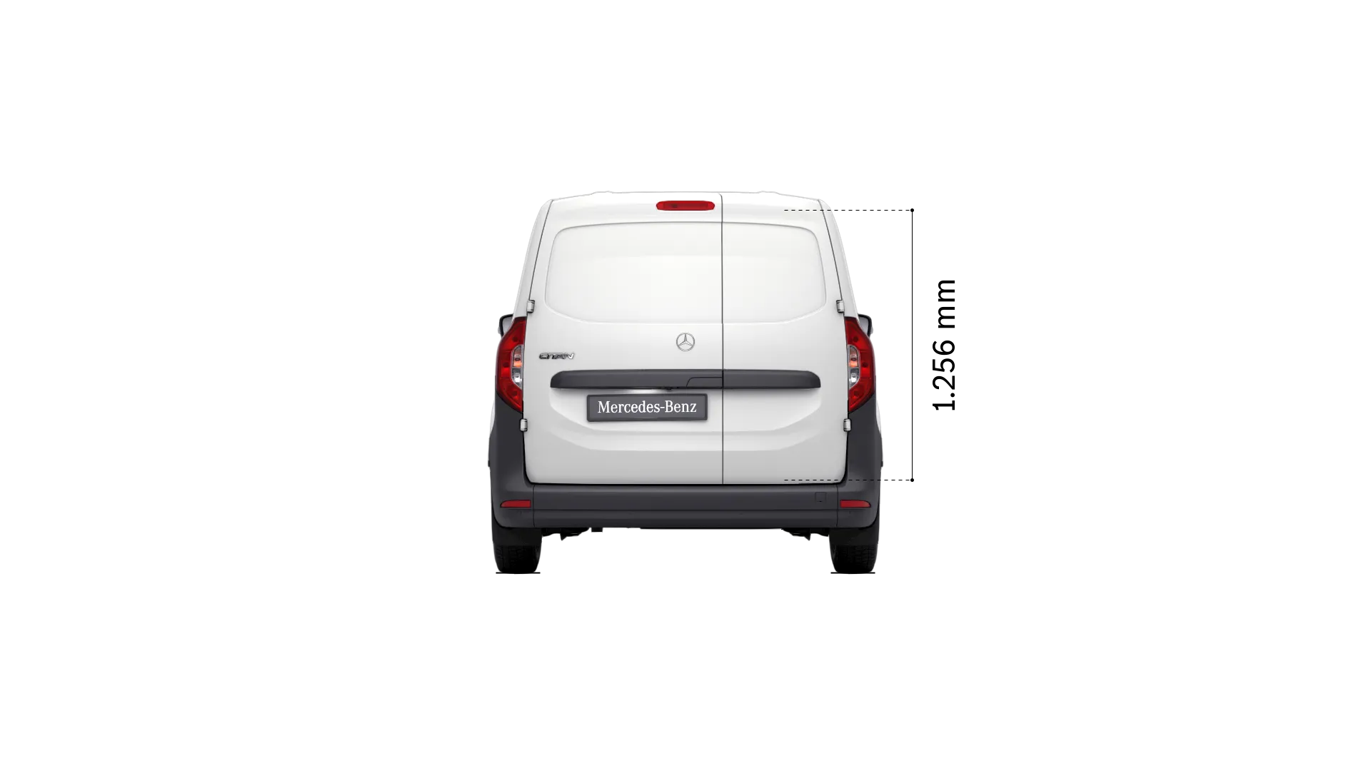 Mercedes-Benz citan gesloten bestelwagen: Hoogte laadruimte