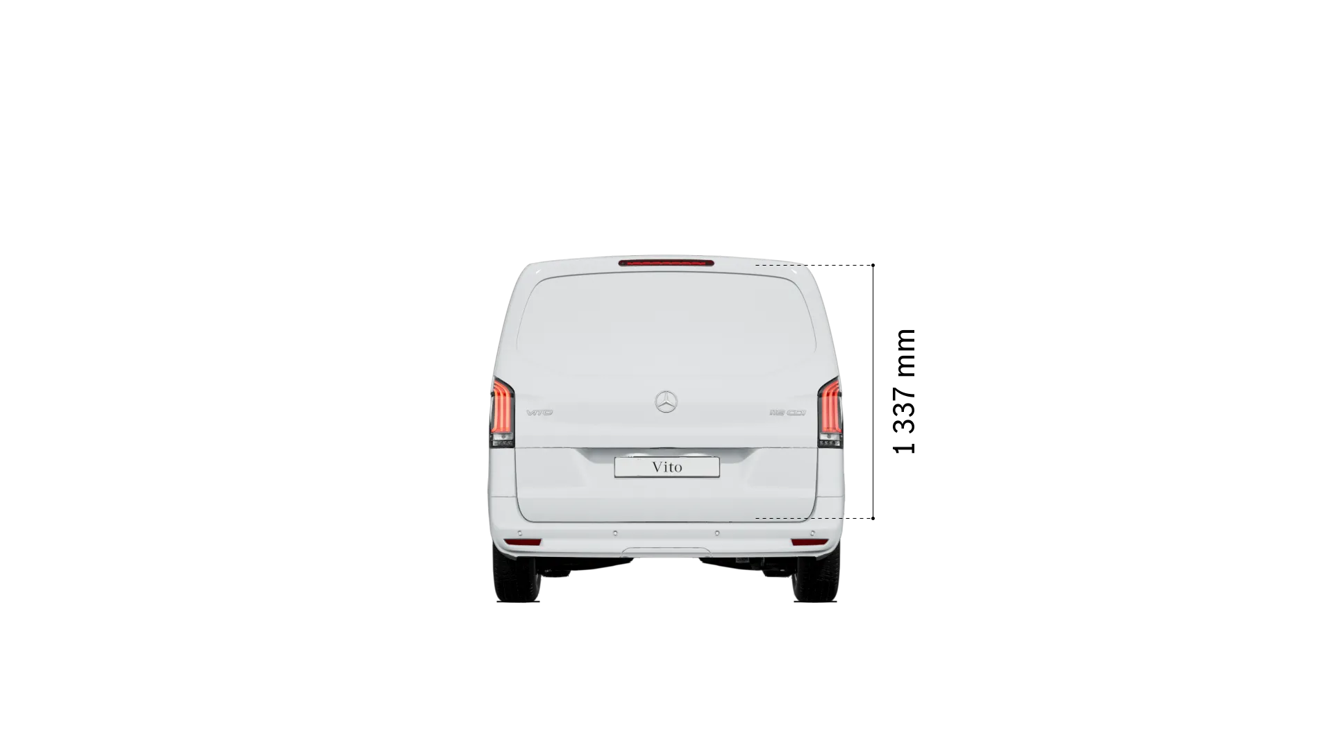 Mercedes-Benz vito mixto: altura do espaço de carga