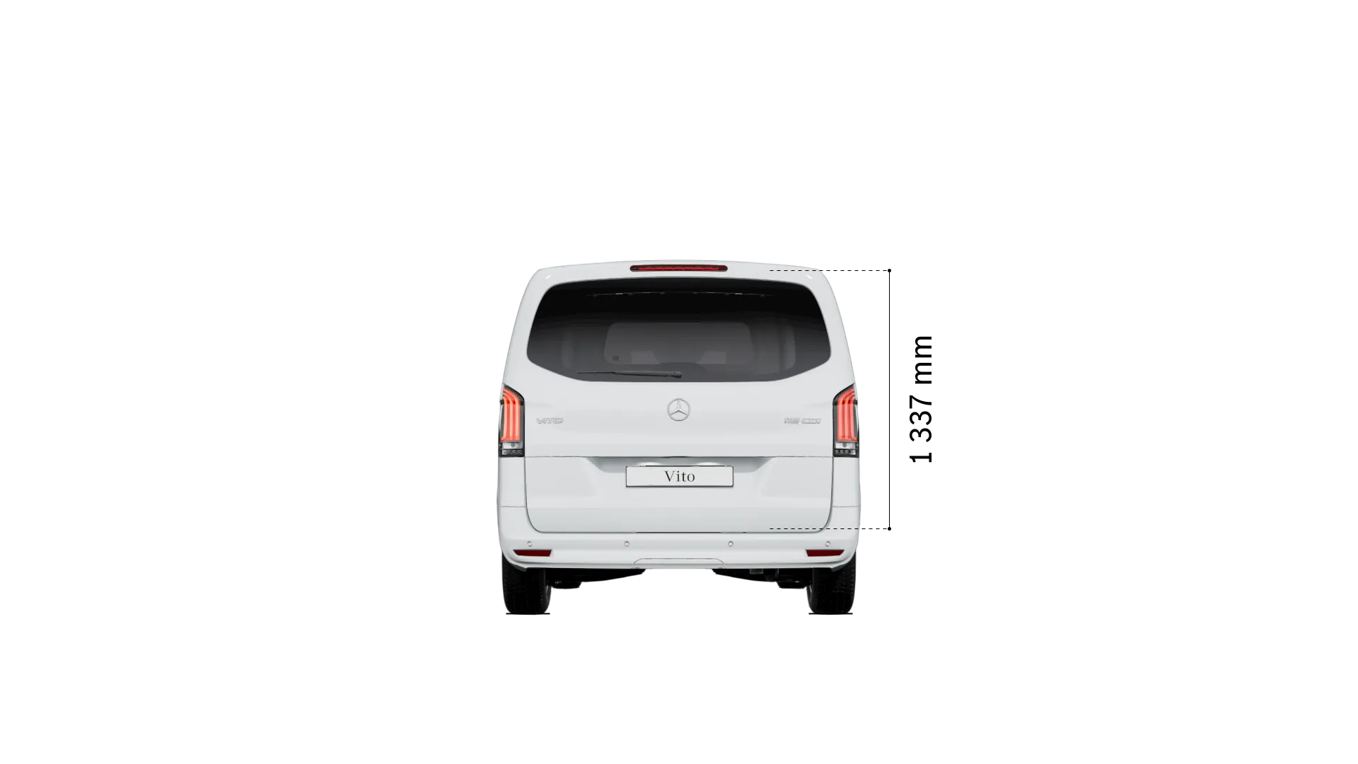 Mercedes-Benz vito mixto: altura do espaço de carga