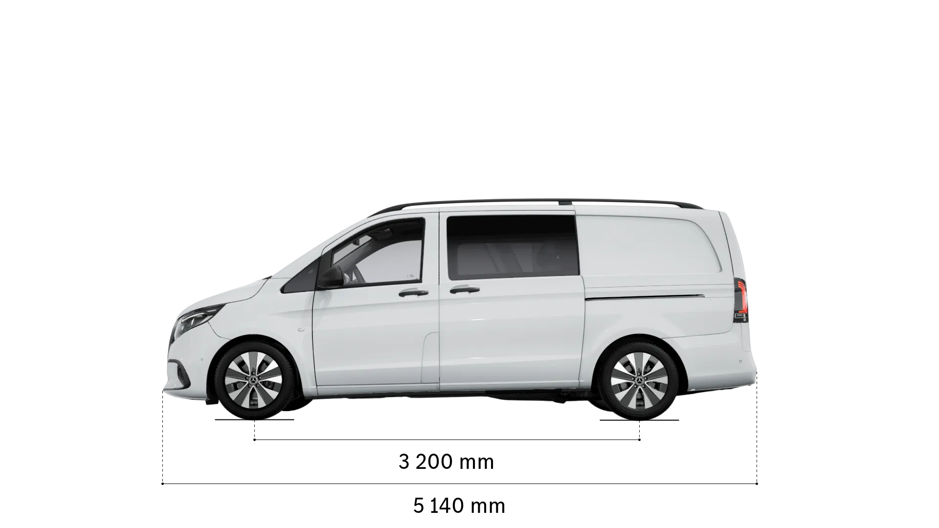Mercedes-Benz vito mixto: wheelbase and length
