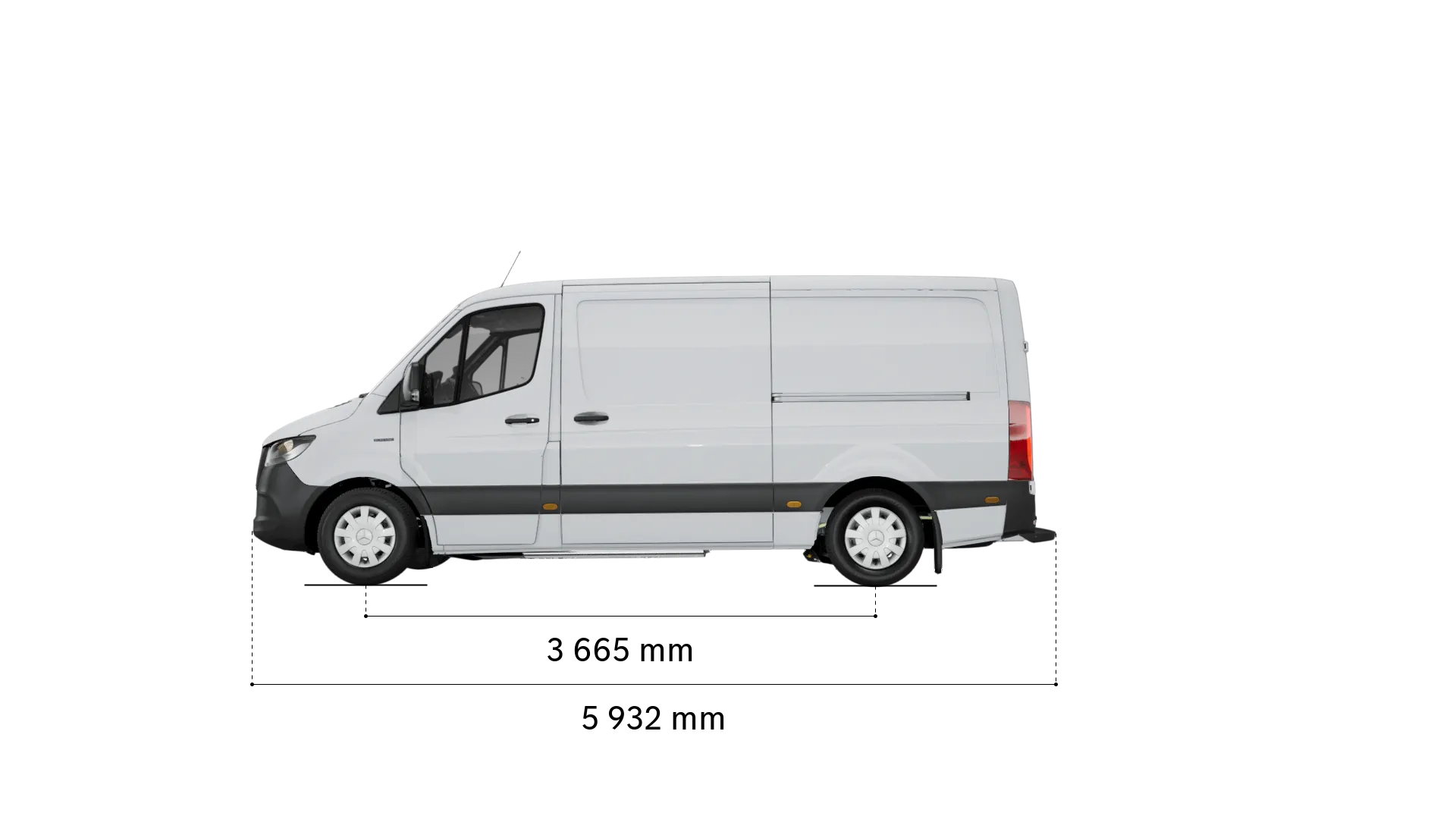 Mercedes-Benz esprinter panel-van: wheelbase and length
