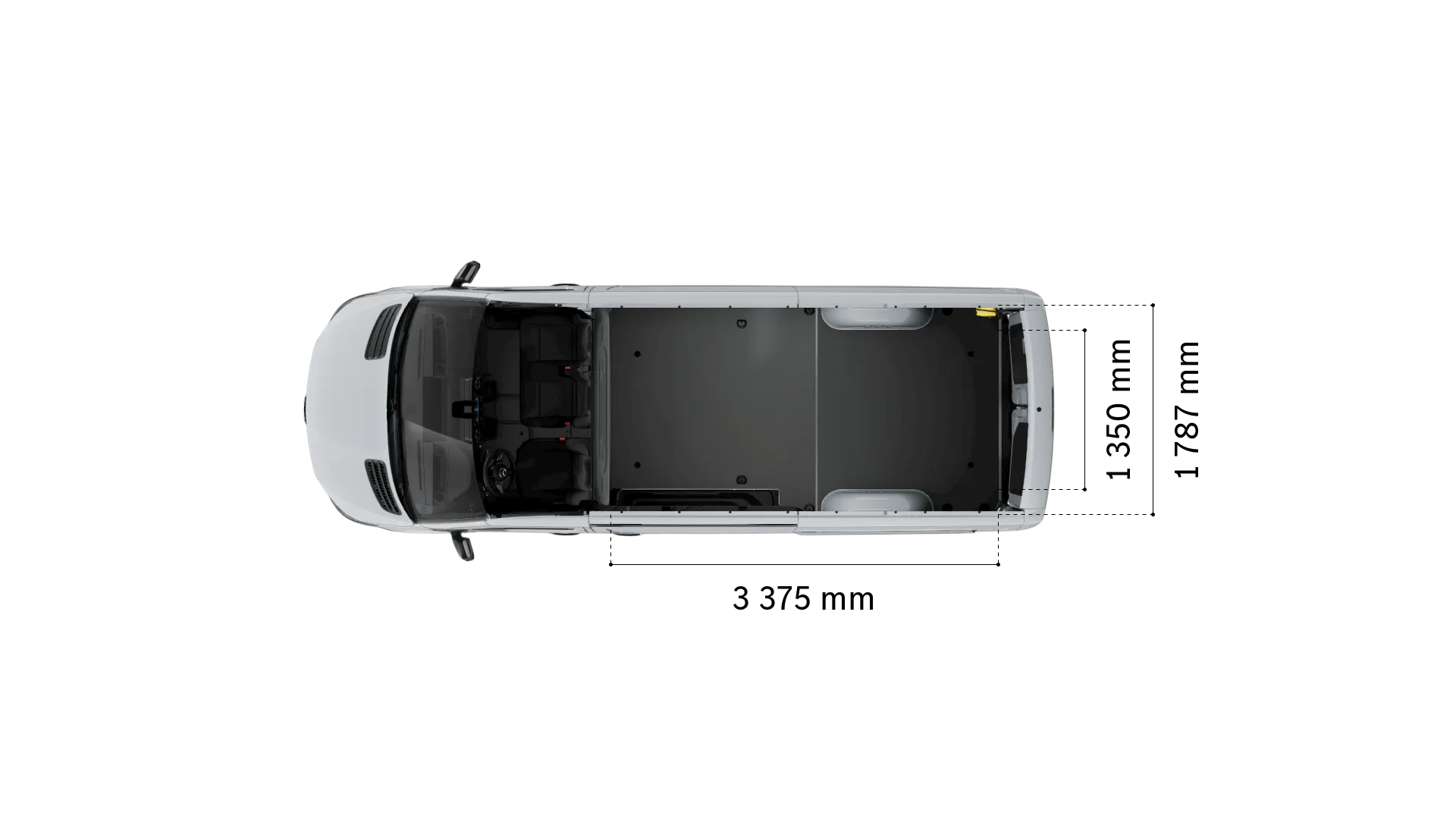 Mercedes-Benz esprinter panel-van: loading space width and length