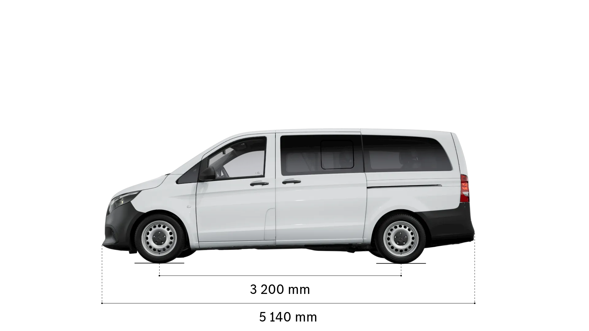 Mercedes-Benz vito tourer: wheelbase and length