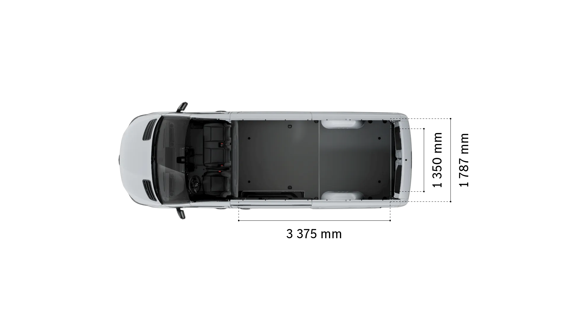 Mercedes-Benz sprinter panel-van: loading space width and length