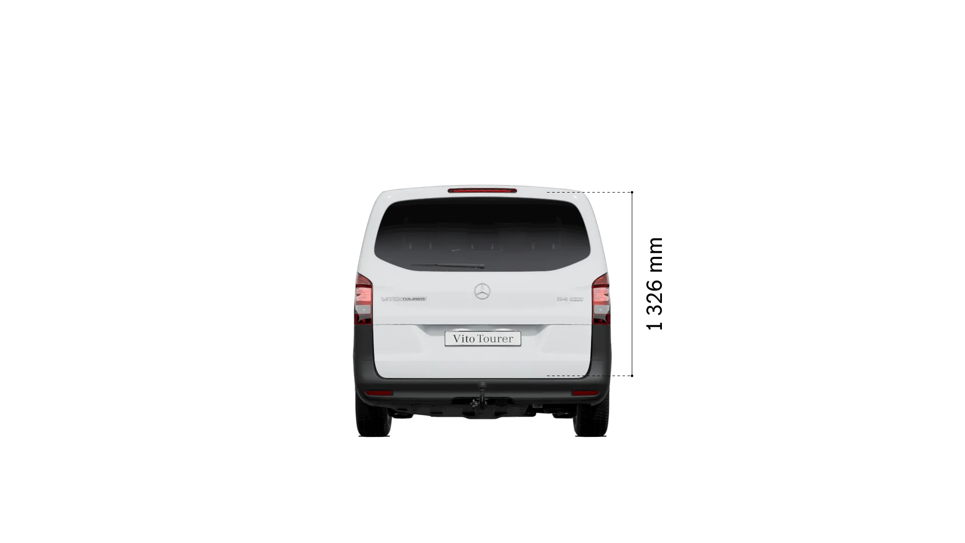 Mercedes-Benz vito tourer: loading space height