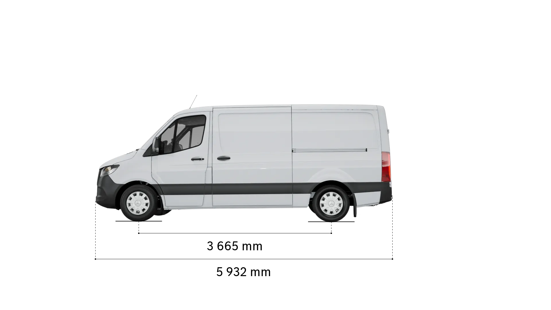 Mercedes-Benz sprinter panel-van: wheelbase and length