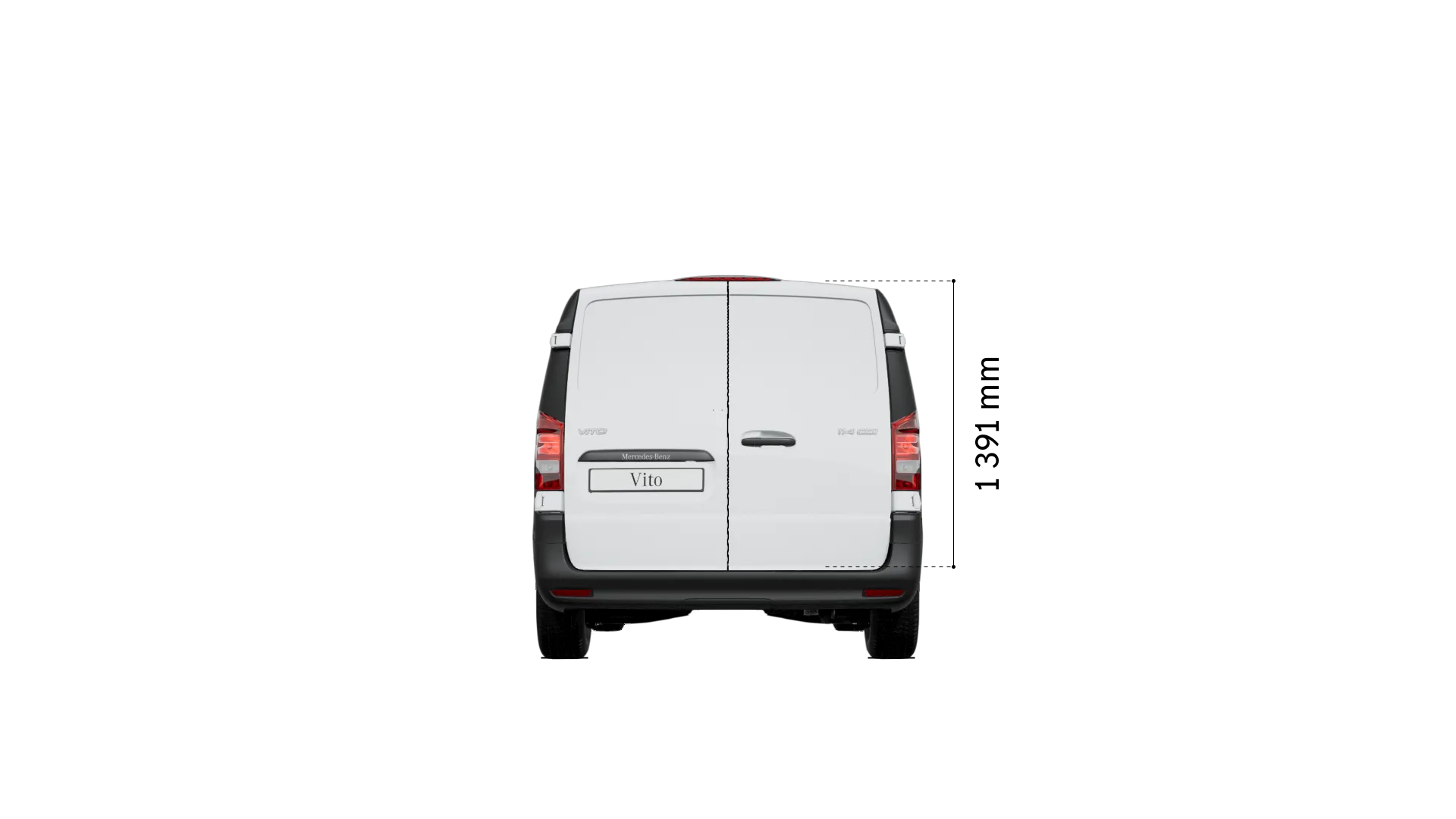 Mercedes-Benz vito panel-van: loading space height